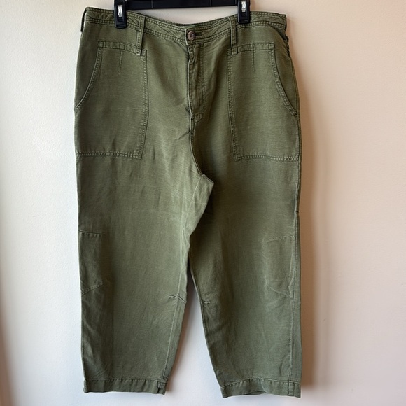 Anthropologie Olive Green Trousers 32 - Picture 1 of 5